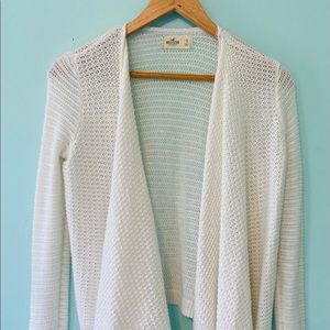 White knitted Hollister California cardigan